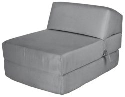 ColourMatch - Single Cotton Chairbed - Flint Grey
